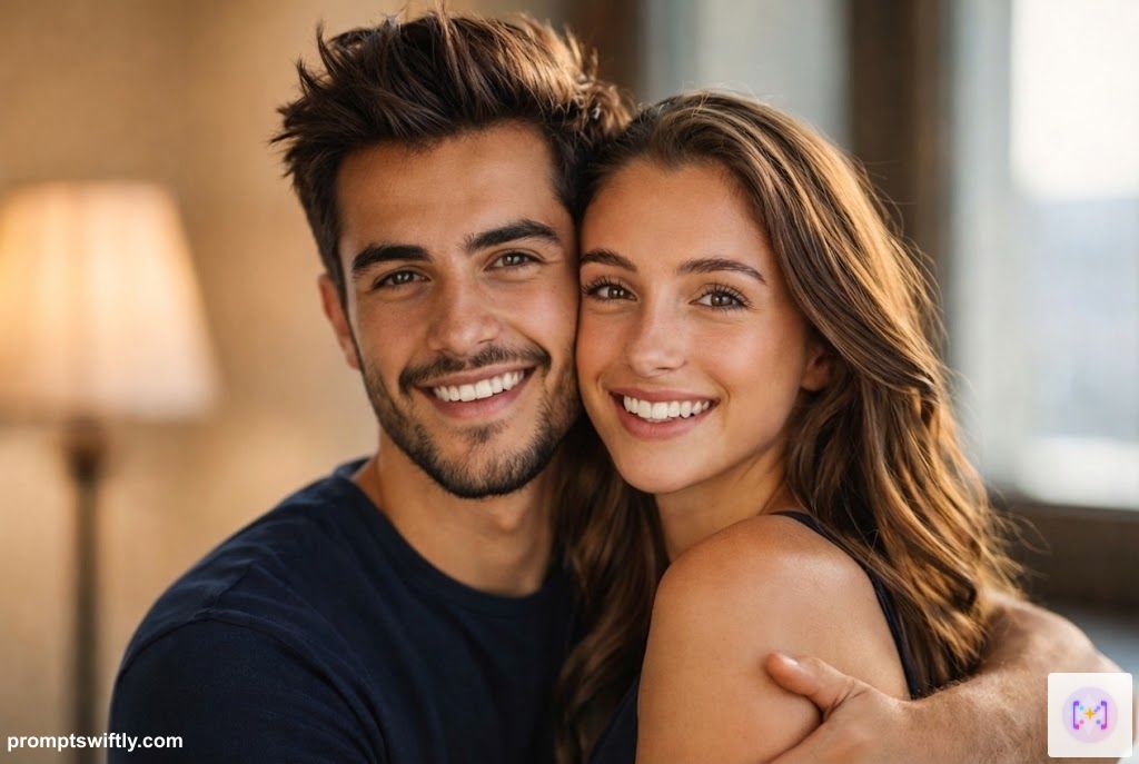 Professional retouching before and after example