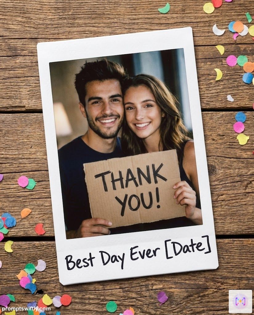 Thank you polaroid result