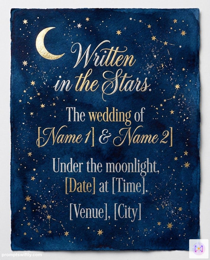 Celestial theme invitation result