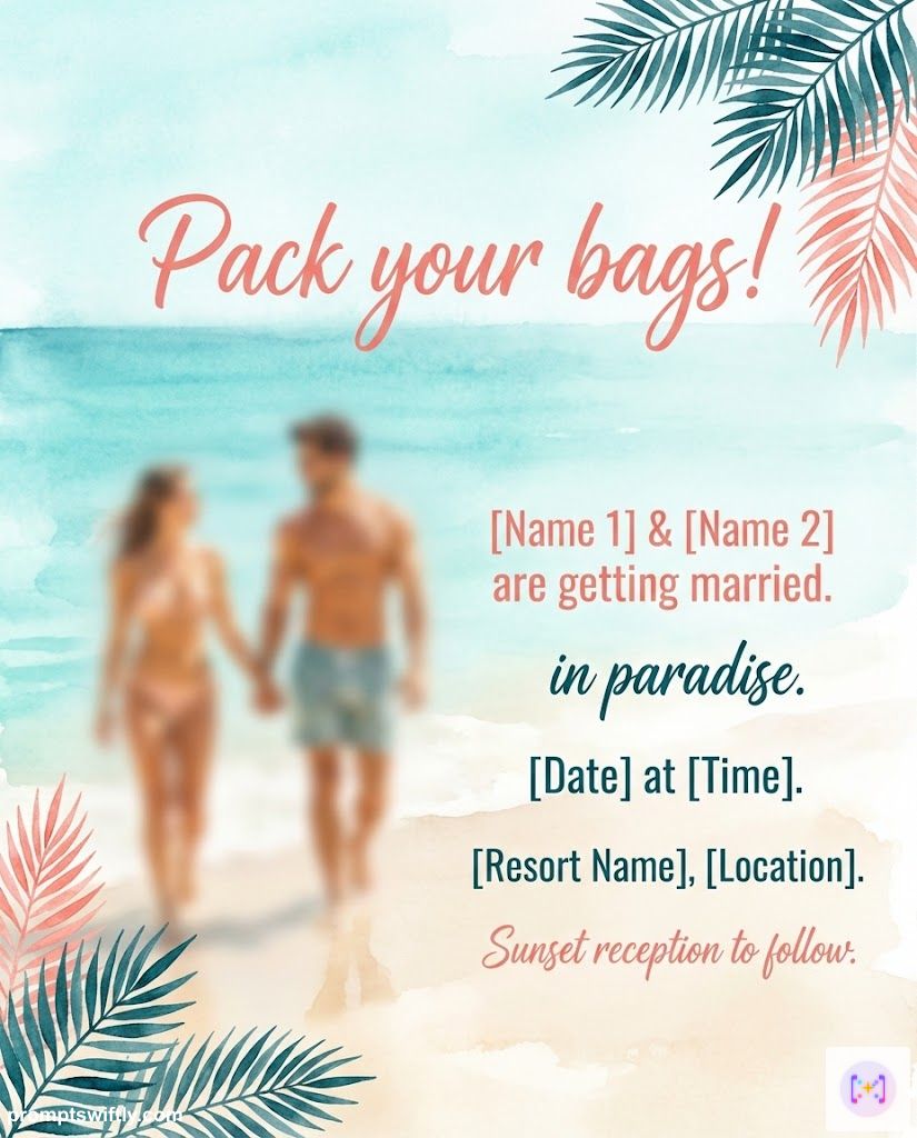 Destination beach invitation result