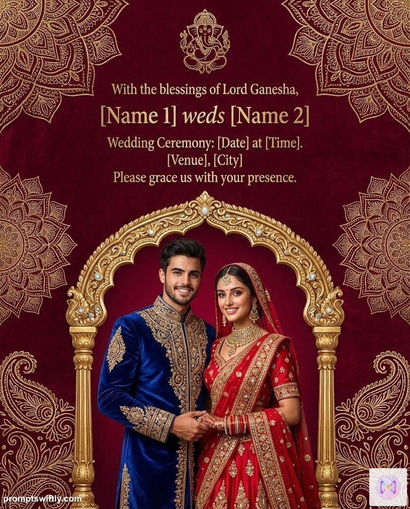 Indian wedding invitation result